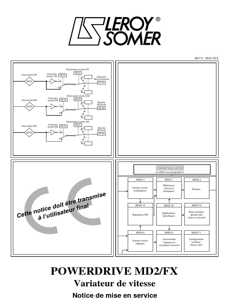 Mise en service du POWERDRIVE MD2/FX | PDF | Compatibilité ...
