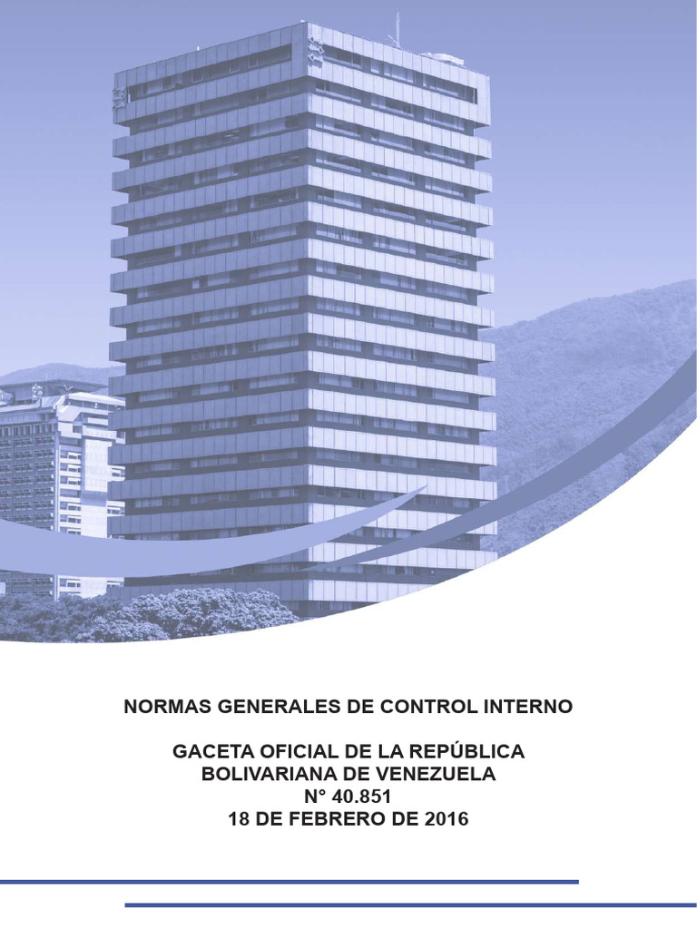 Normas de Control Interno en Venezuela | PDF | Contabilidad | Planificación