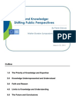 Power and Knowledge: Shifting Public Perspectives: by Frank Graves Walter Gordon Symposium in Public Policy
