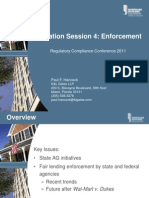 Litigation Session 4: Enforcement: Regulatory Compliance Conference 2011