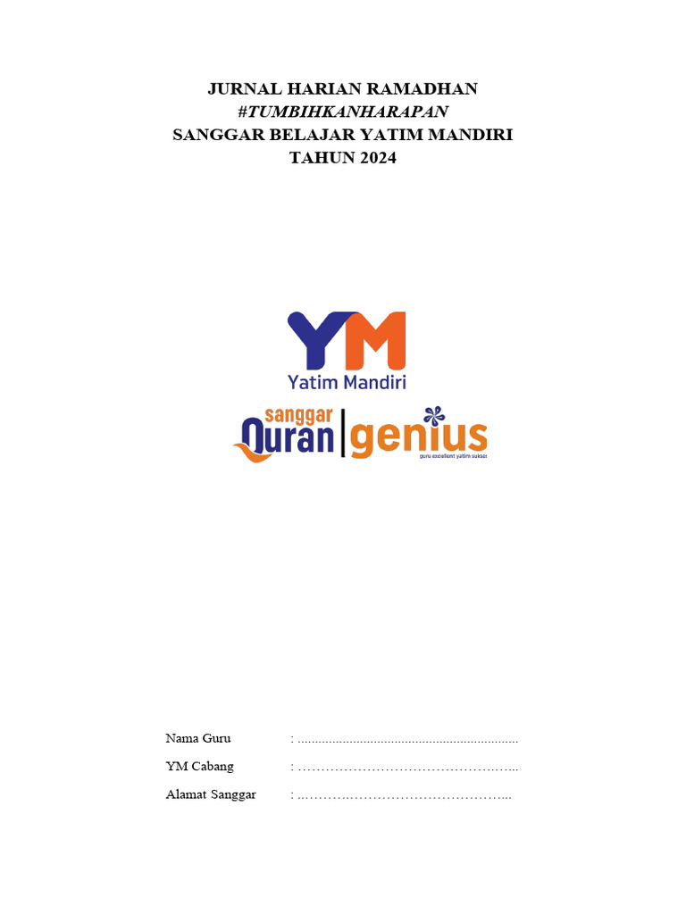 Jurnal Harian Ramadhan 2024 | PDF