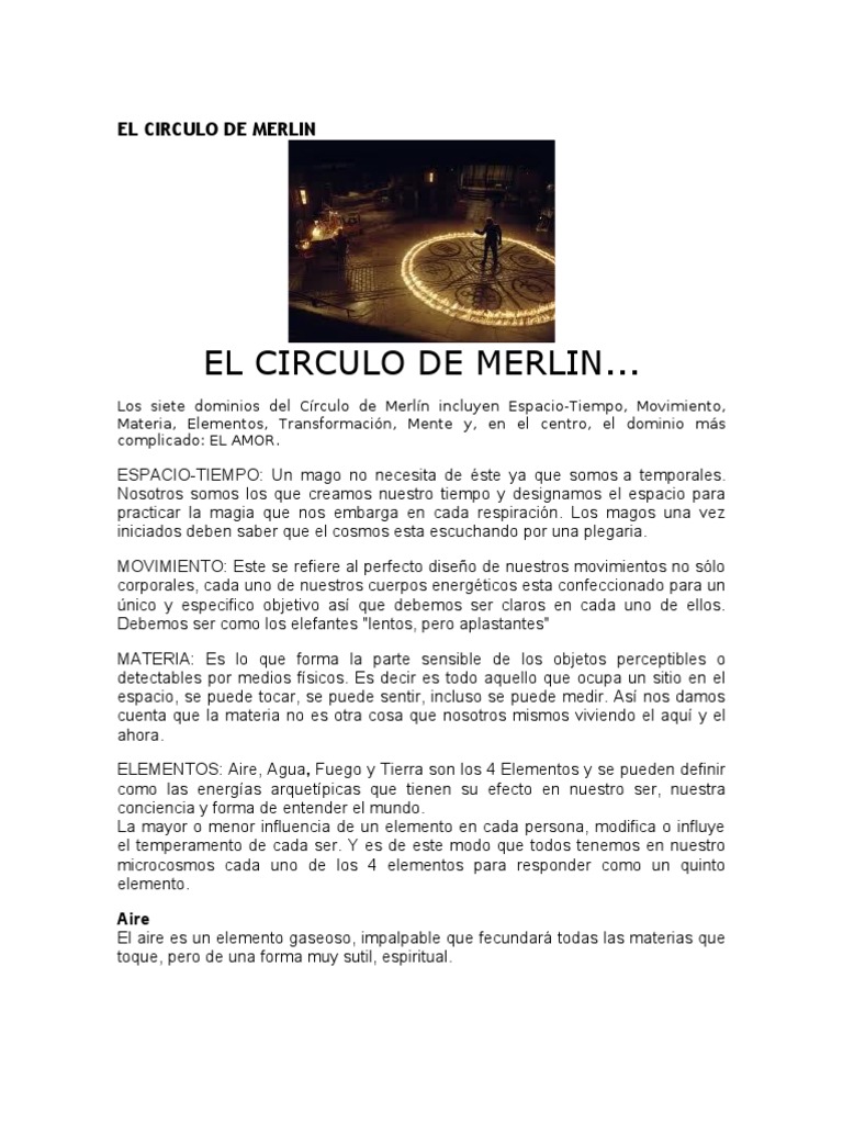 El Circulo de Merlin | PDF | Importar | Amor, image size:768x1024