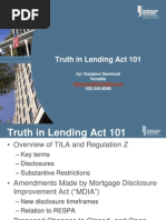 Truth in Lending Act 101: By: Suzanne Garwood Venable 202-344-8046