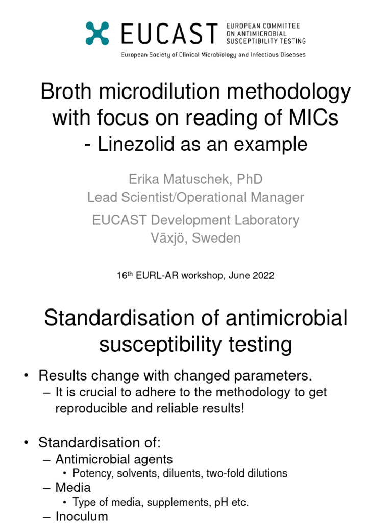 Broth Microdilution Methodology Overview | PDF | Microbiology