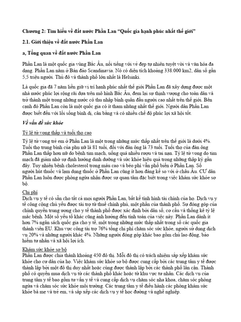Chương 2- Phần Lan | PDF