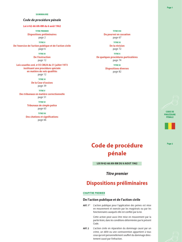 Criminal Procedure Code 1962 | PDF | Délai de prescription | Juge