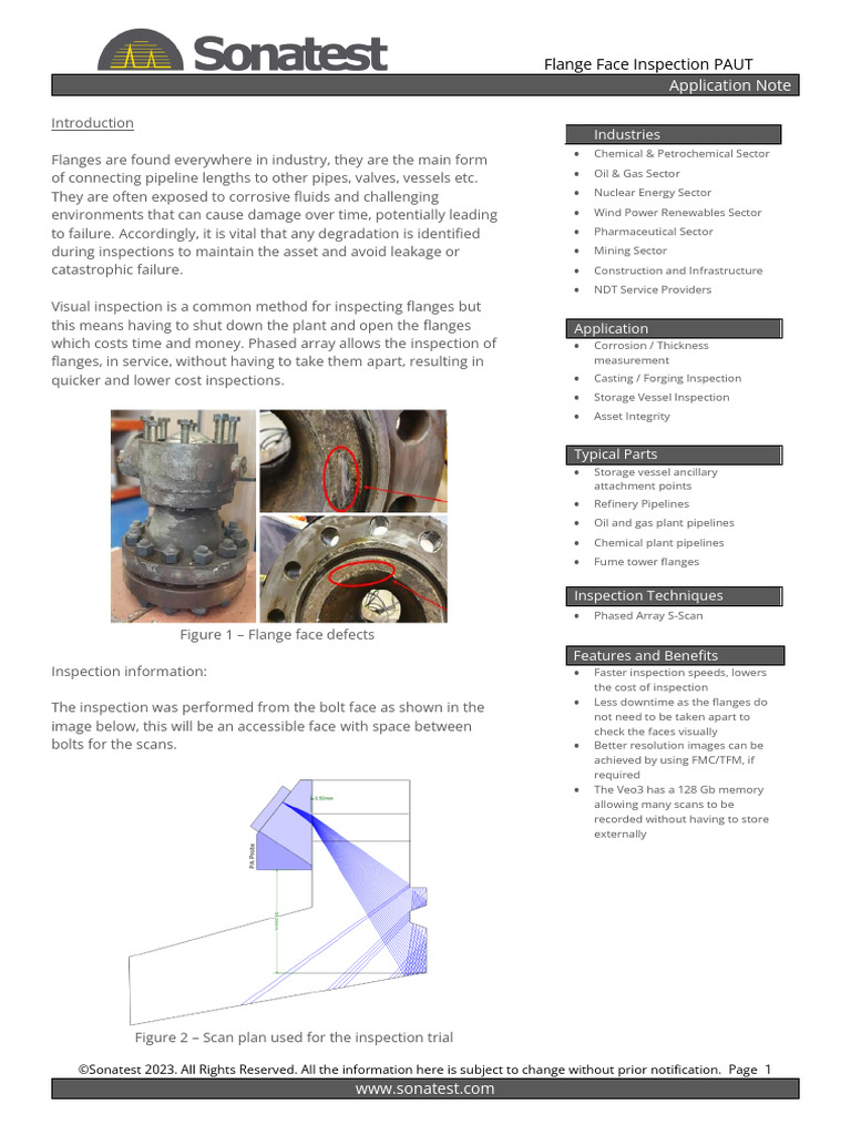 Flange Face Inspection with PAUT | PDF | Image Scanner
