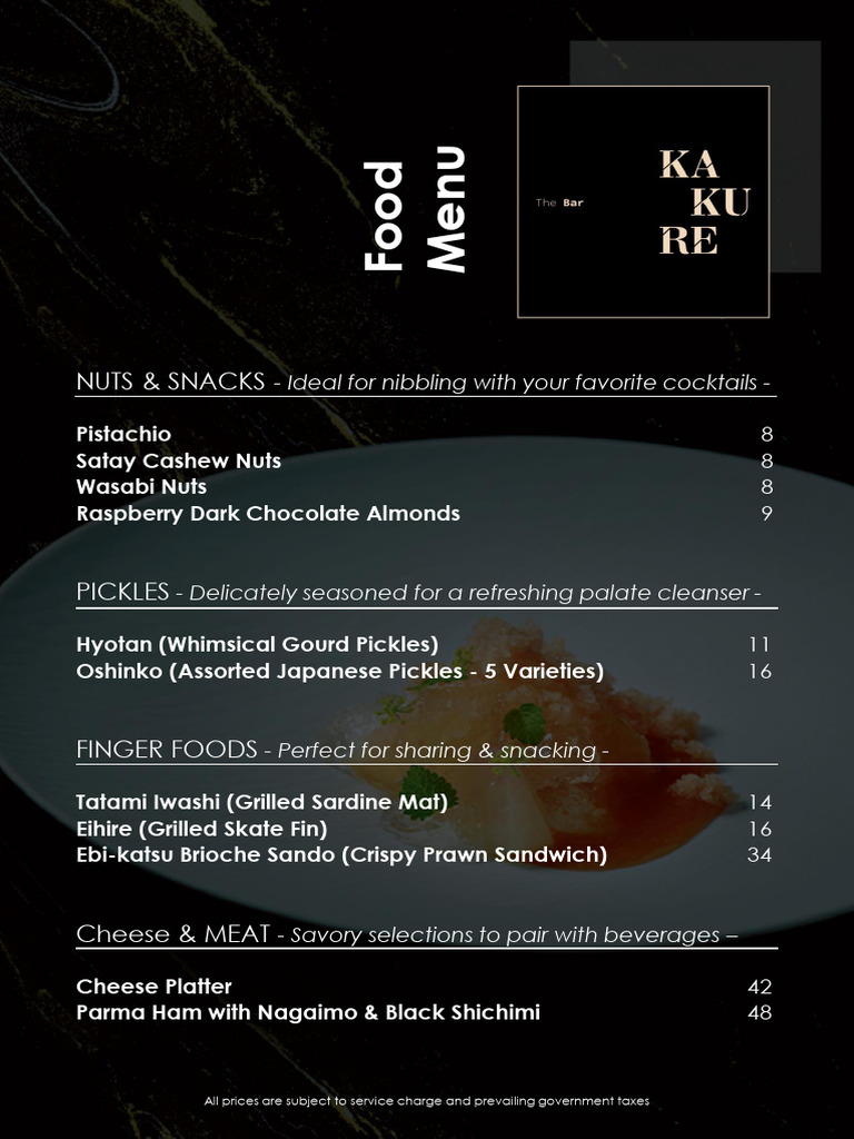 7 Food Menu 27 04 2023 | PDF