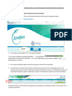 Instructivo Solicitud Certificaciones Javelex