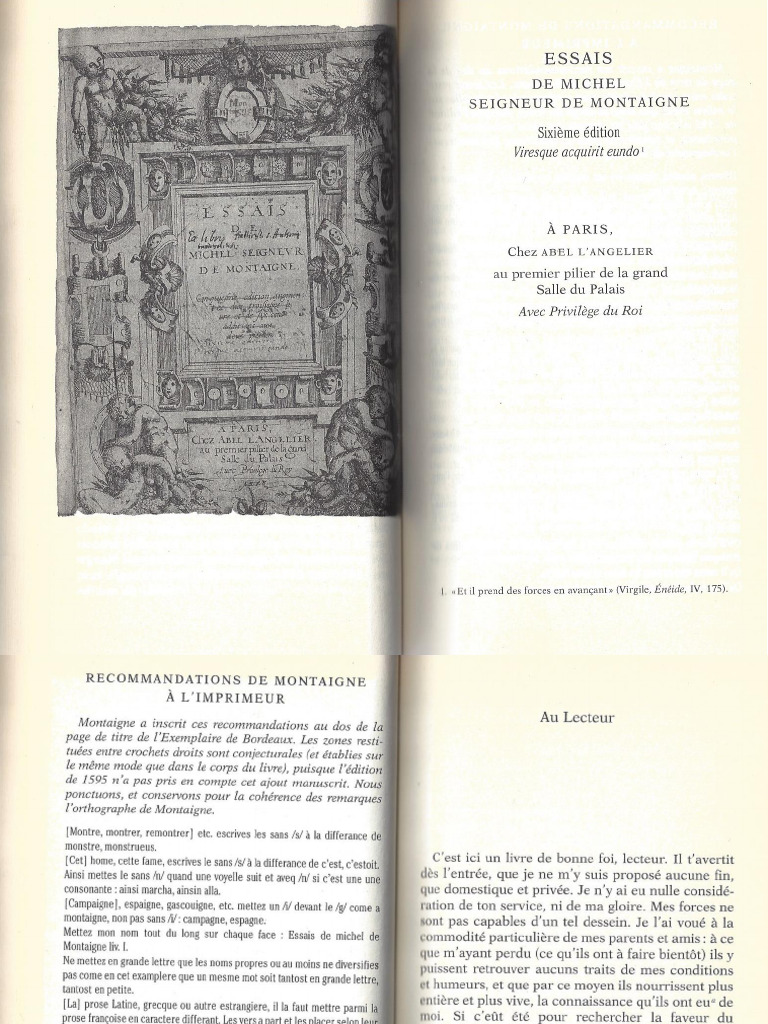 Les Essais De Montaigne – Édition Pocket Classiques – 544 Pages – Neuf
