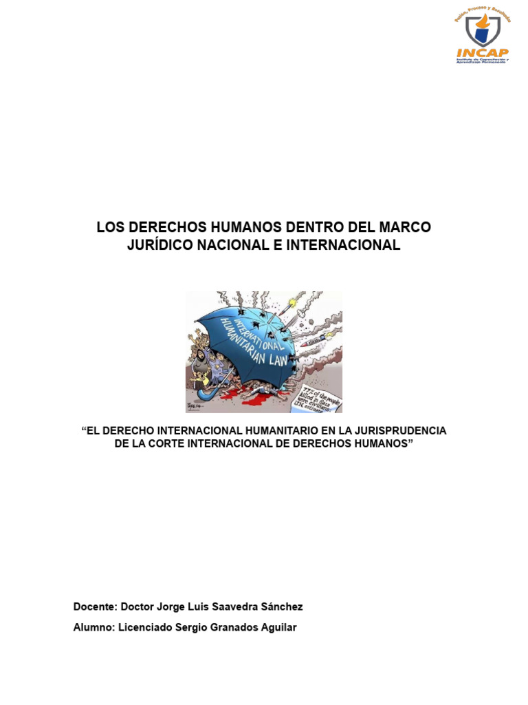 DIH y Derechos Humanos en la Corte IDH | PDF | Ley humanitaria ...