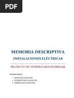 Memoria Descriptiva Electricas