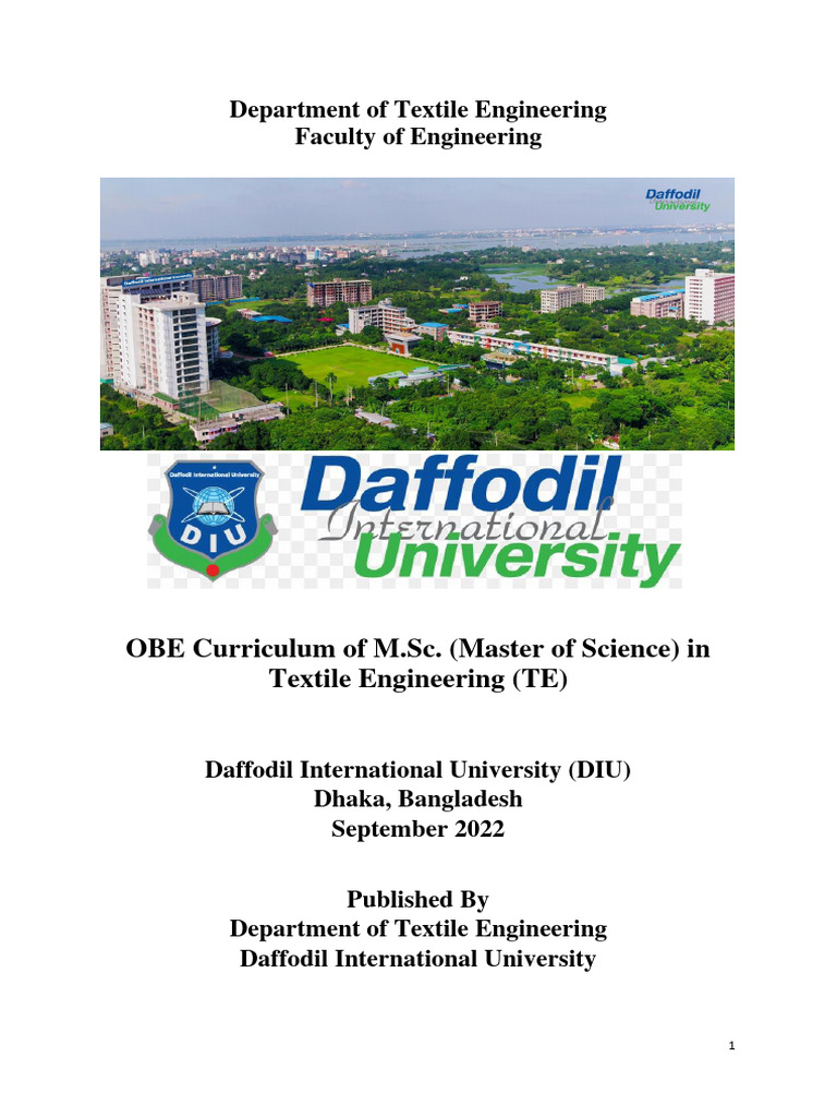 OBE Curriculam | PDF | Textiles | Polymers