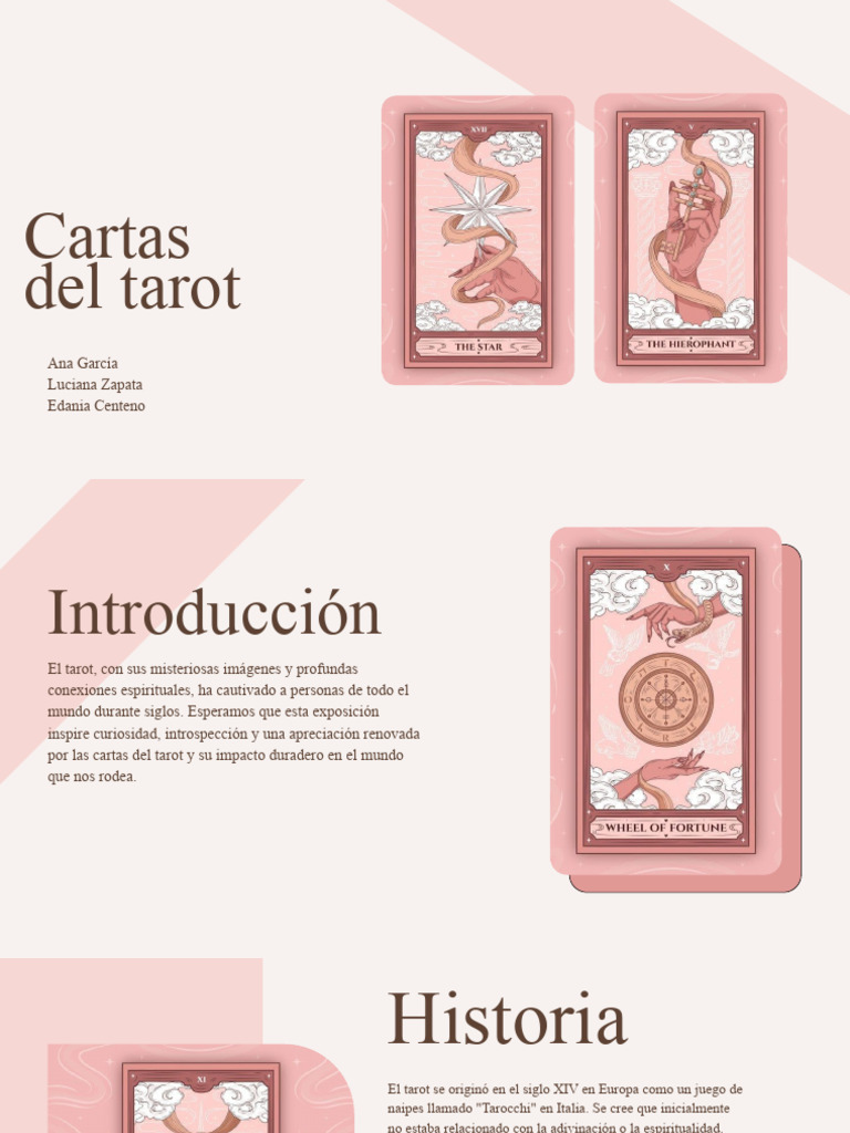 Historia y significado del tarot | PDF | Tarot | Jugando a las cartas