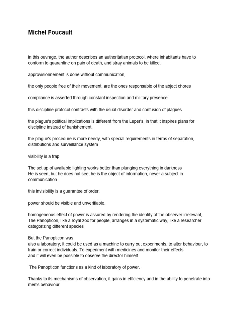 Panopticism | PDF