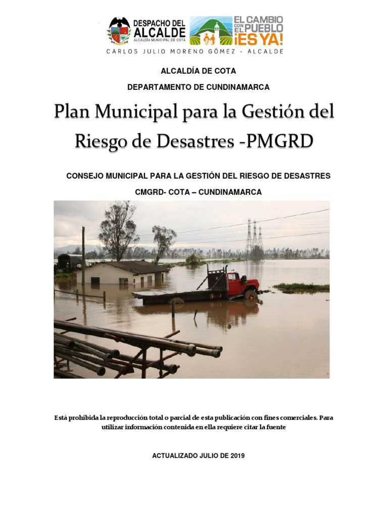 Plan de Gestión del Riesgo en Cota | PDF | Riesgo | Reducción de Desastres
