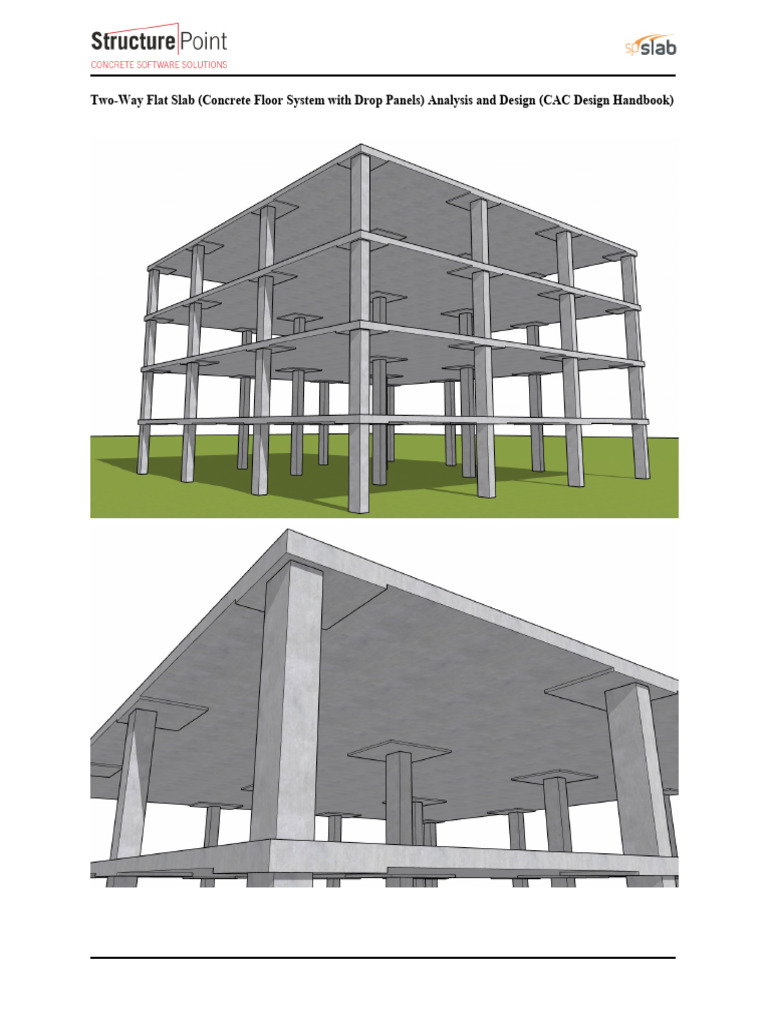Two Way Concrete Slab Floor With Drop Panels Design - CAC Design ...