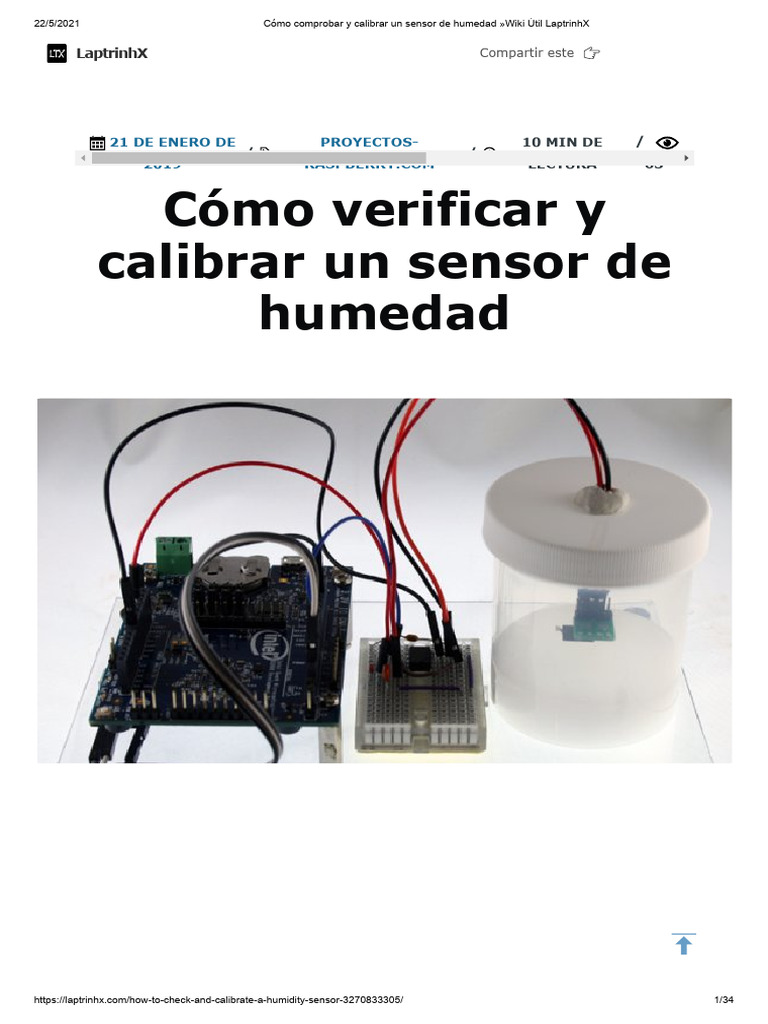 Cómo Comprobar y Calibrar Un Sensor de Humedad Wiki Ùtil LaptrinhX ...