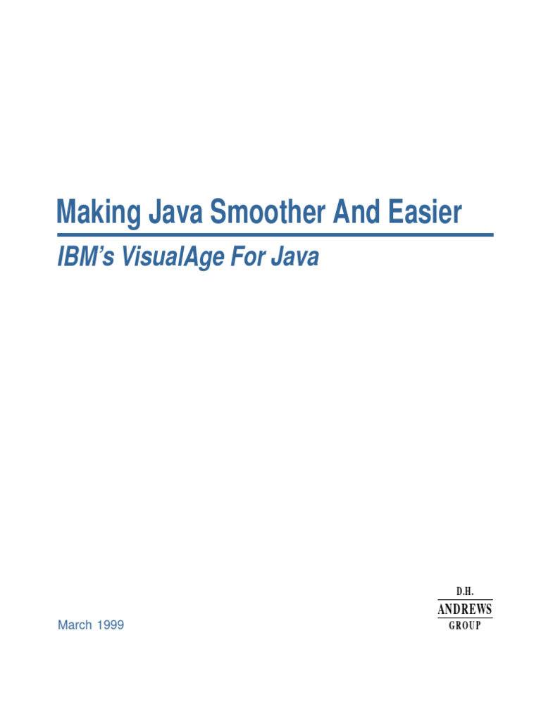 Visualage | PDF | Java (Programming Language) | Computer Programming