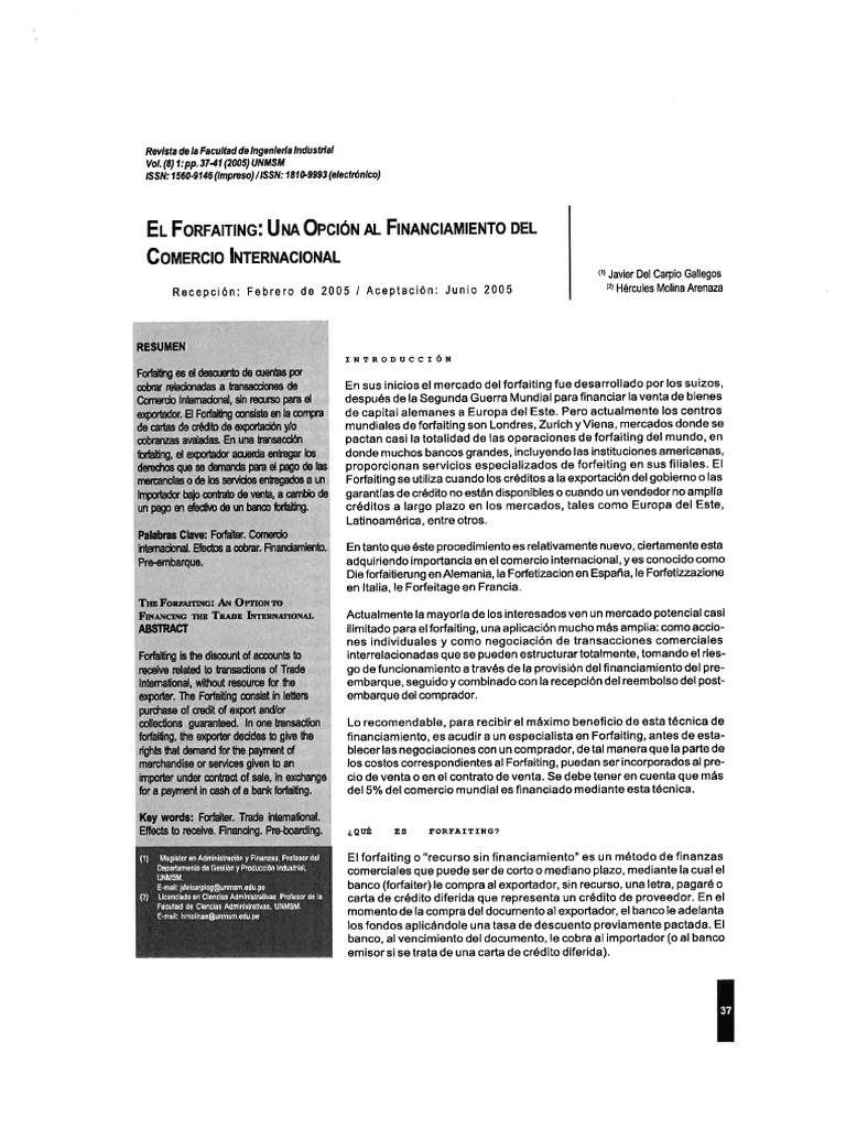 FORFAITING | PDF
