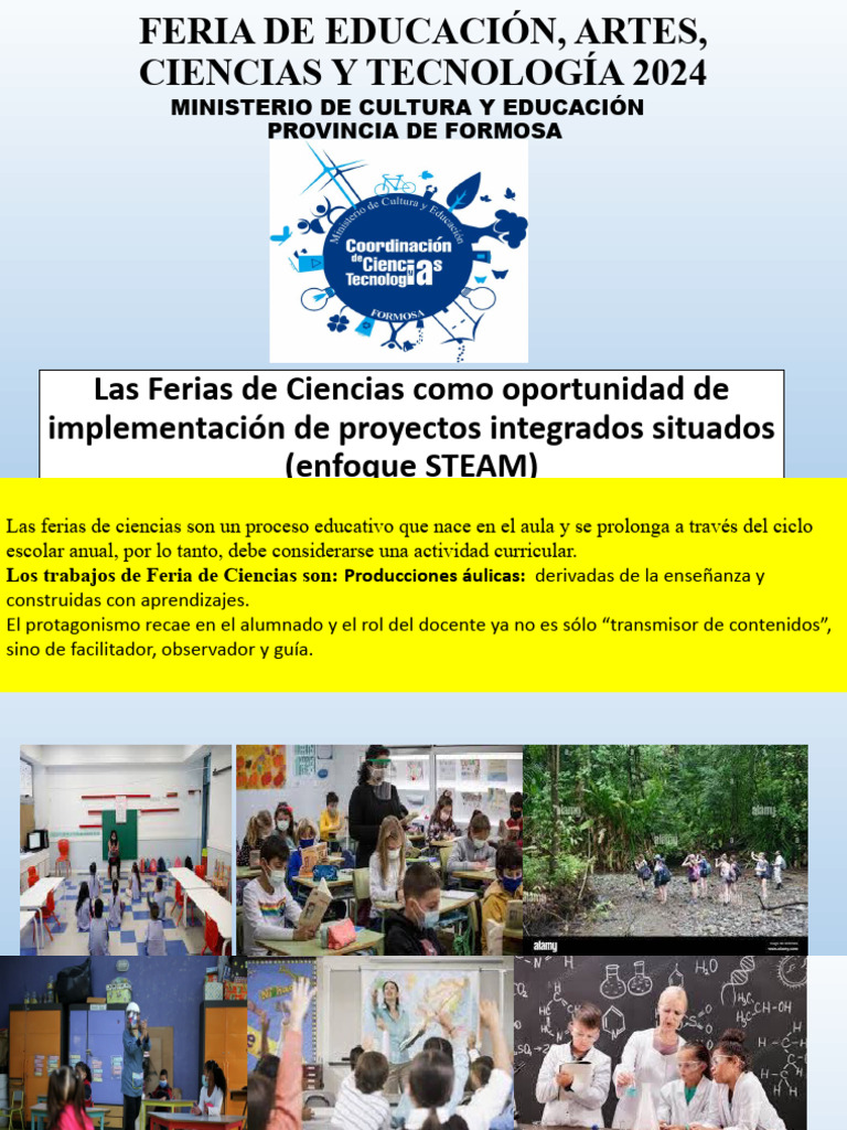 Feria de Ciencias STEAM 2024 en Formosa | PDF | Evaluación | Enseñando