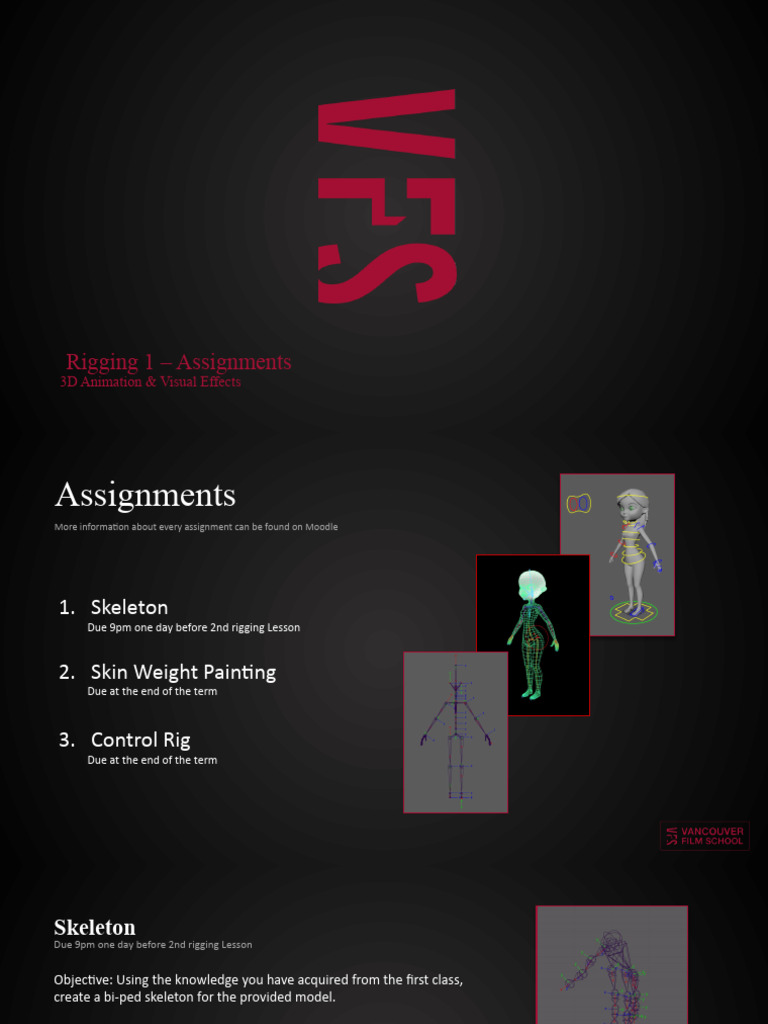 VFS Rigging 1 - Assignments | PDF