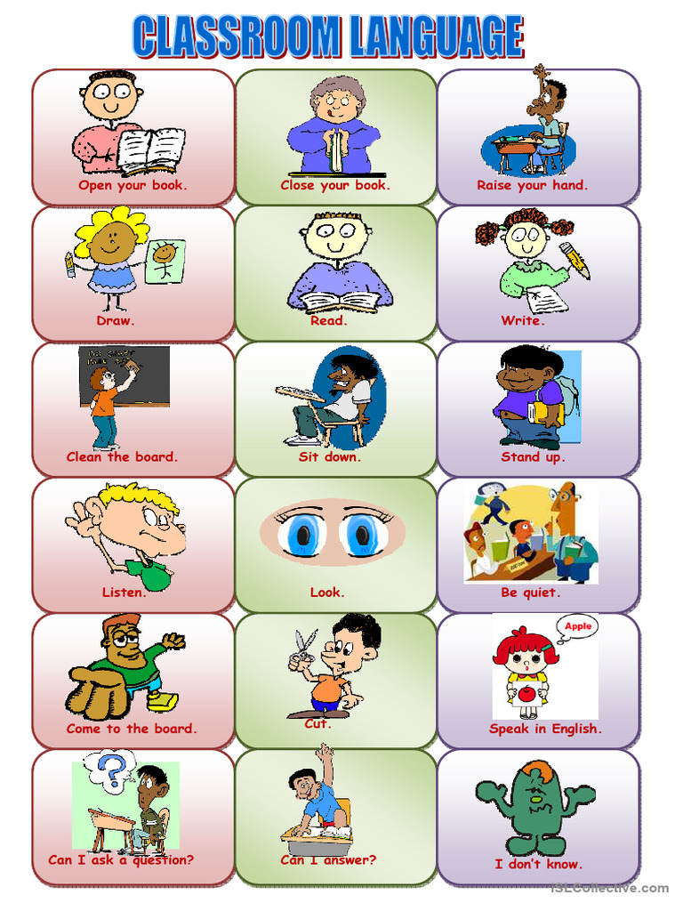 Classroom Instructions and Commands | PDF | Language Arts & Discipline