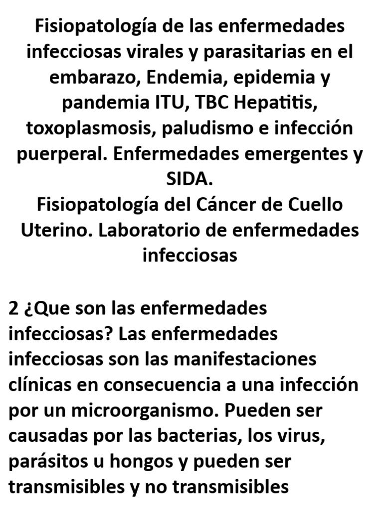 Fisiopatología de Infecciones en Embarazo | PDF | Sistema ...