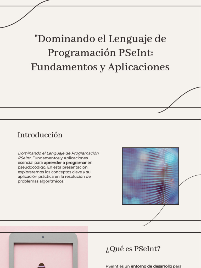 Slidesgo Dominando El Lenguaje de Programacion Pseint Fundamentos y ...