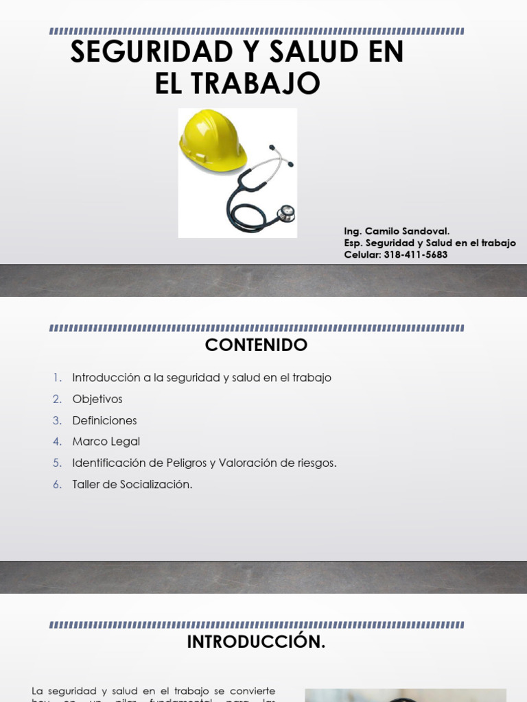 Seguridad y Salud en El Trabajo | PDF | Seguridad y salud ocupacional