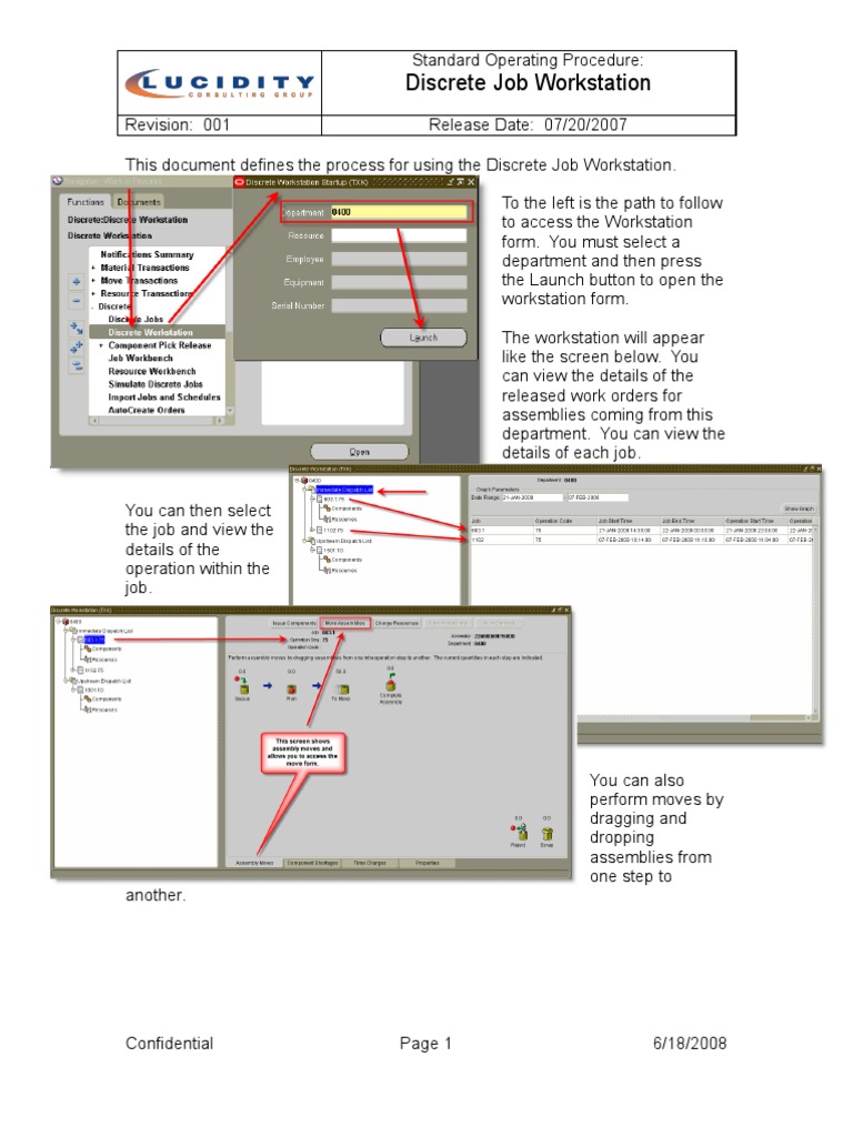 Discrete Job WIP Oracle Apps PDF Computing Software