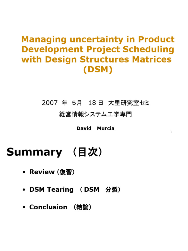 Managing Uncertainty in Project Scheduling | PDF | Applied Mathematics ...