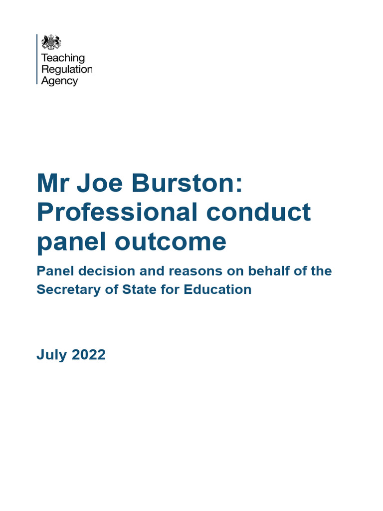 OFFICIAL SENSITIVE Burston Joe SoS Decision Redacted | Download Free ...