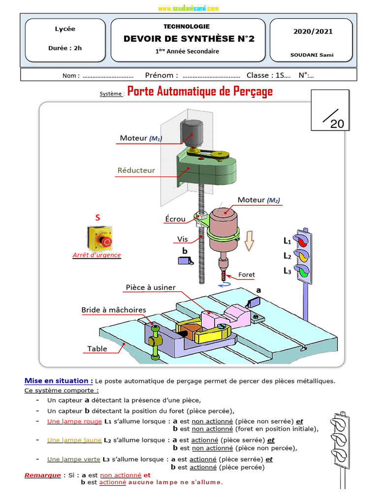 Système de Perçage Automatique et Logique | PDF | Courroie | Ingénierie ...