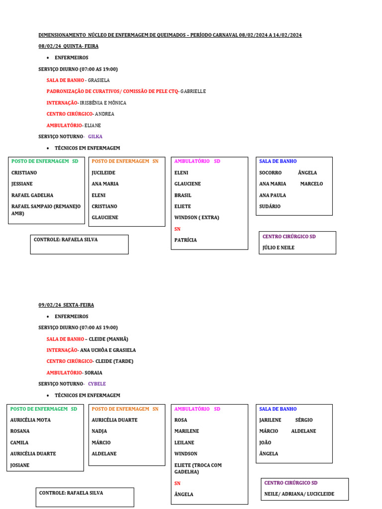 Dimensionamento de Enfermagem em Queimados | PDF | Programas sociais ...
