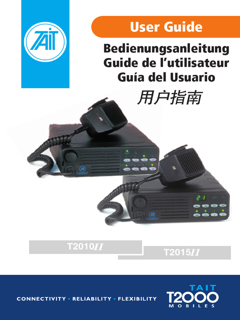 Tait 2015 User Manual | PDF | Electrical Connector | Radio