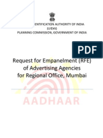 Rfe For Advertising Agencies Mumbai