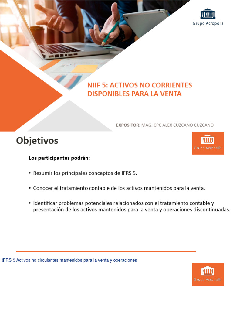 NIIF 5: Activos No Corrientes en Venta | PDF | normas internacionales ...