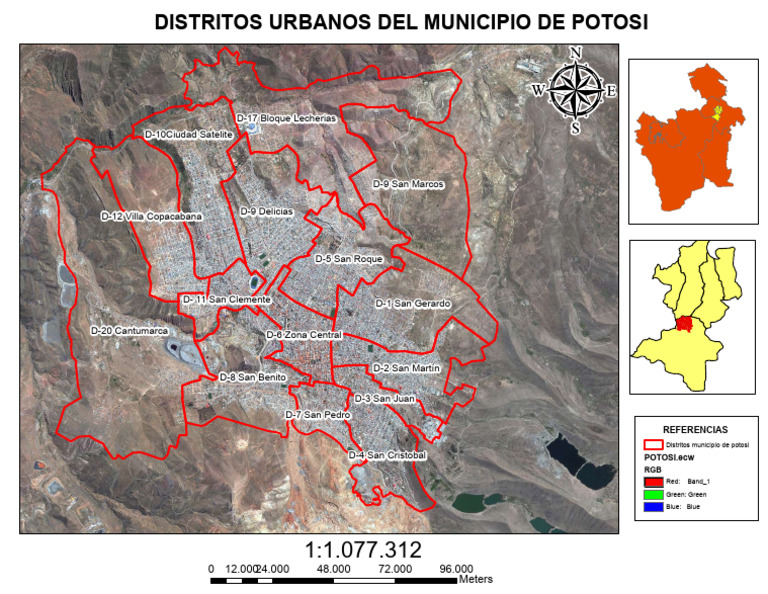 Distritos Urbanos de Potosí, Bolivia | PDF