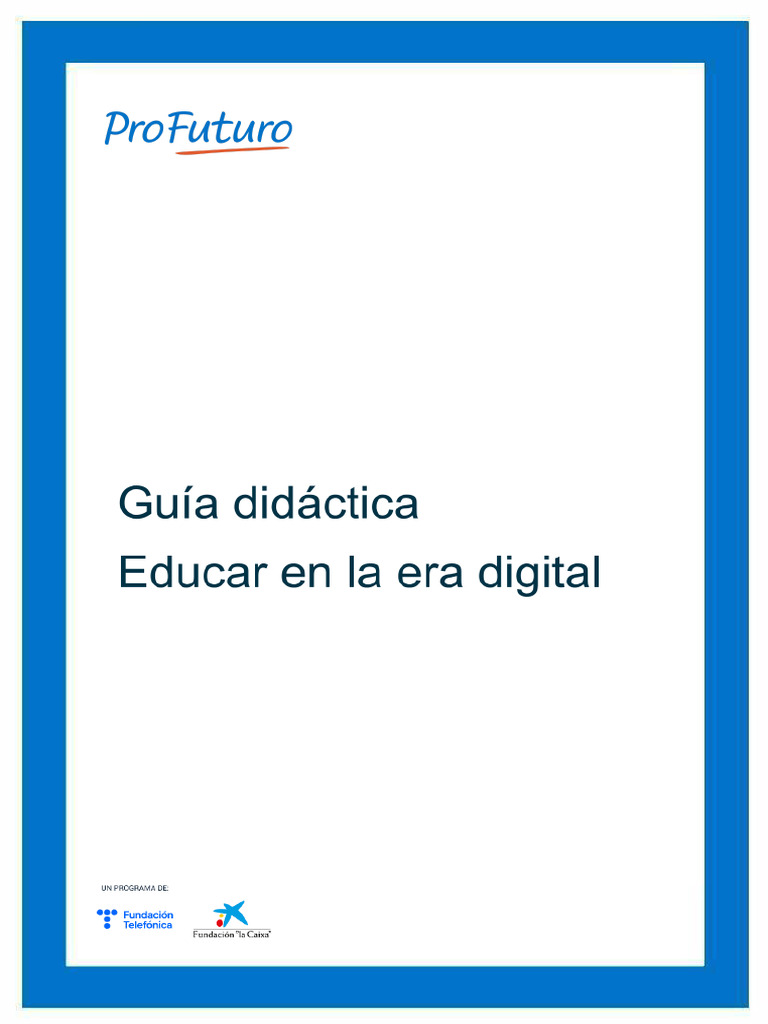EEED - ES - Guía Didáctica - Educar en La Era Digital | PDF | Maestros ...