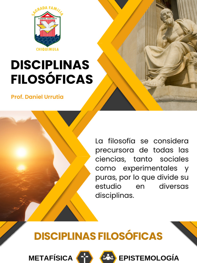 Disciplinas Filosóficas Pdf Metafísica Conocimiento