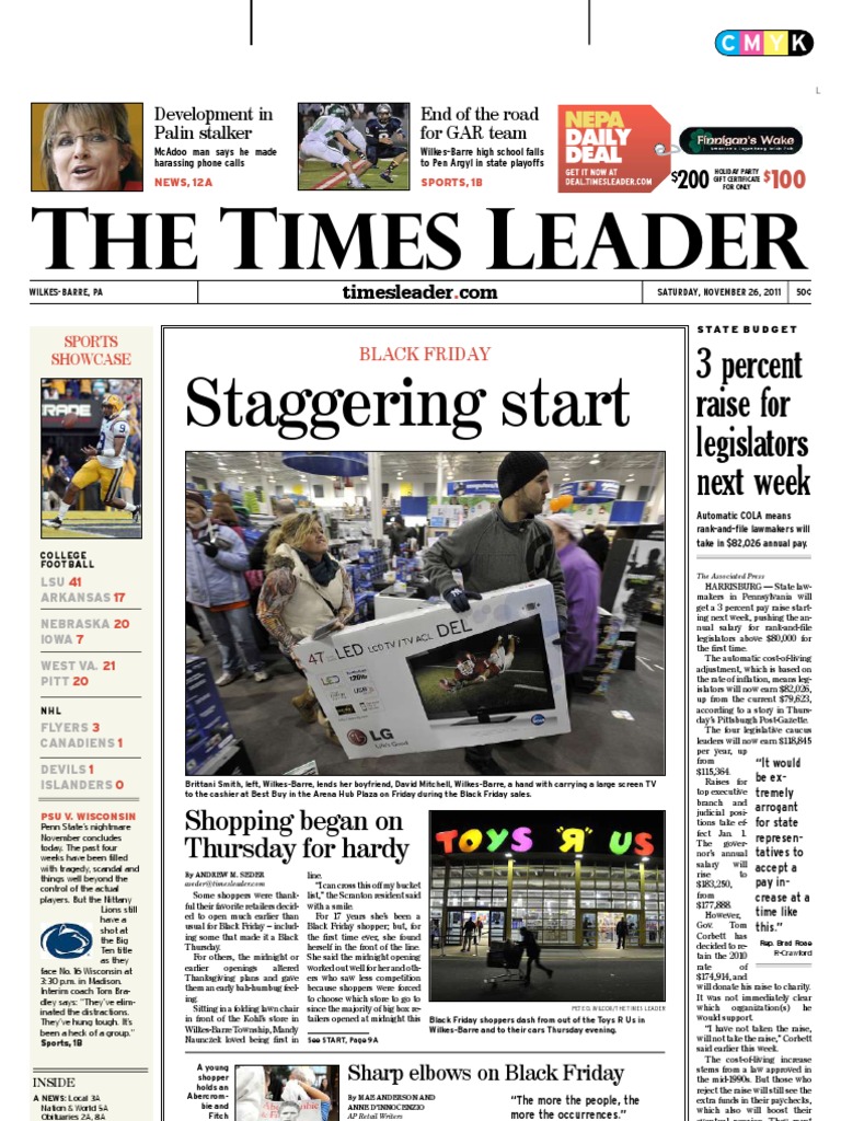 Times Leader 11-26-2011 PDF Small Business Administration Iran–Contra Affair image