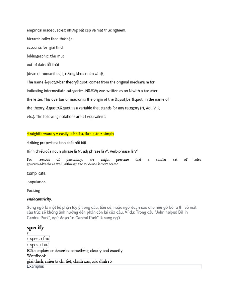 Vocab Syntax | PDF
