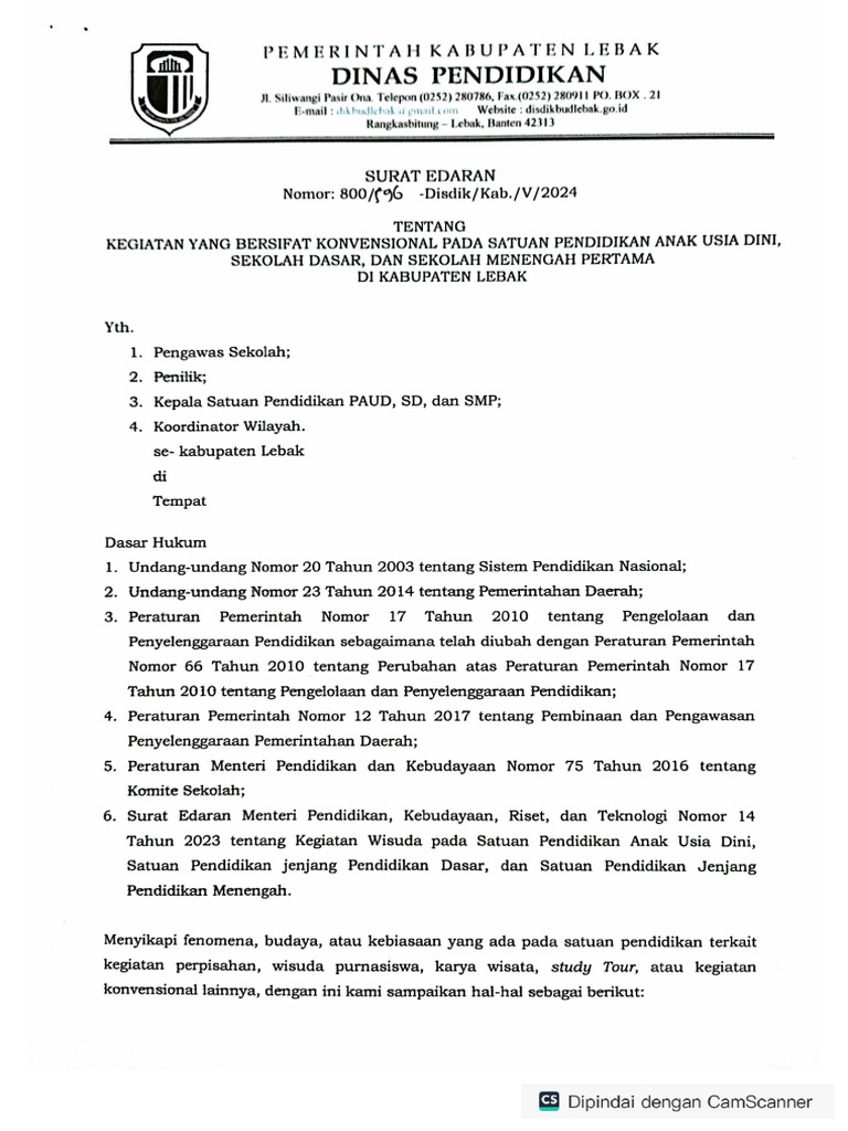 Surat Edaran | PDF