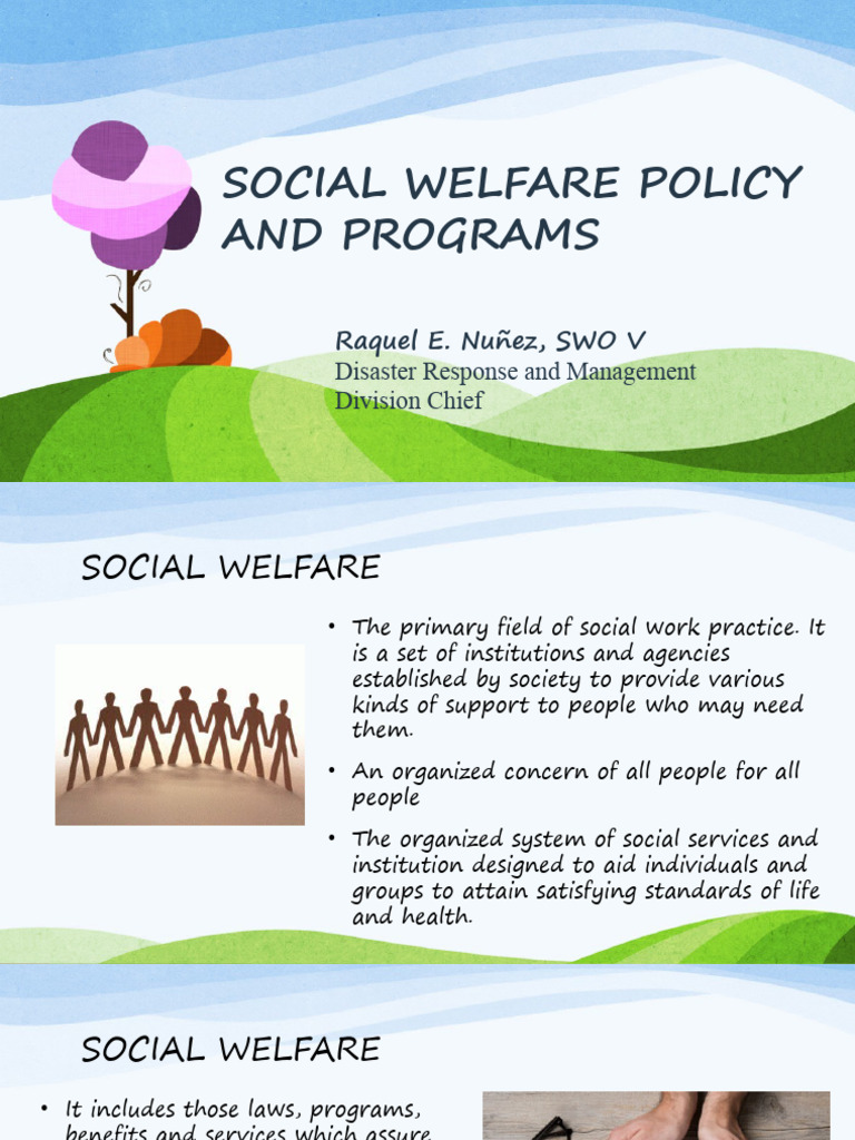 Social Welfare Policies and Programs Overview PDF Welfare Child Abuse