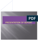 Presentation of Report