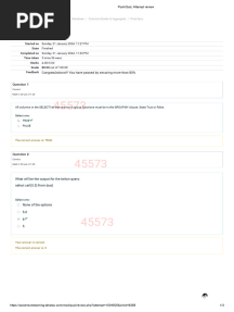 RDBMS Quizzes
