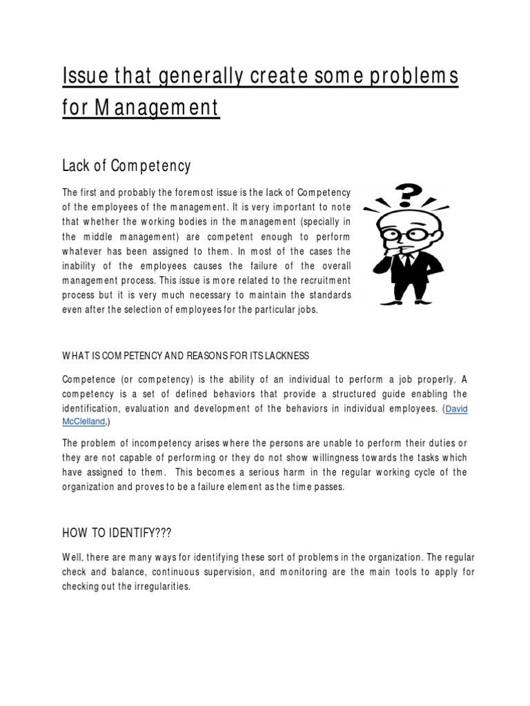 Management Competency Challenges | PDF | Competence (Human Resources ...