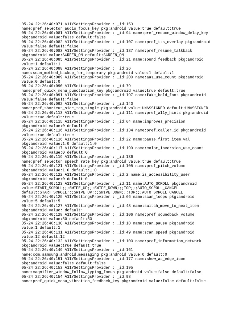 A11yprovider Log | PDF | System Software | Embedded Linux