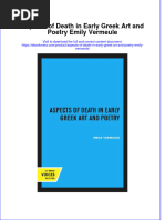 (Download PDF) Aspects of Death in Early Greek Art and Poetry Emily Vermeule Ebook Online Full Chapter